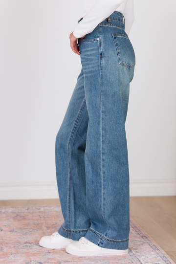 Dark Wash Loose Fit Jeans